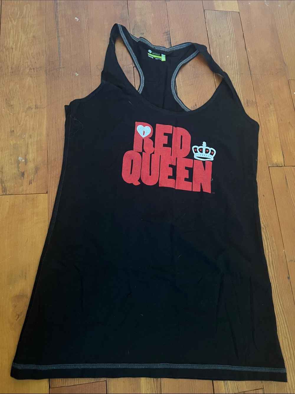 Red Queen Black Tank - Graphic Racerback